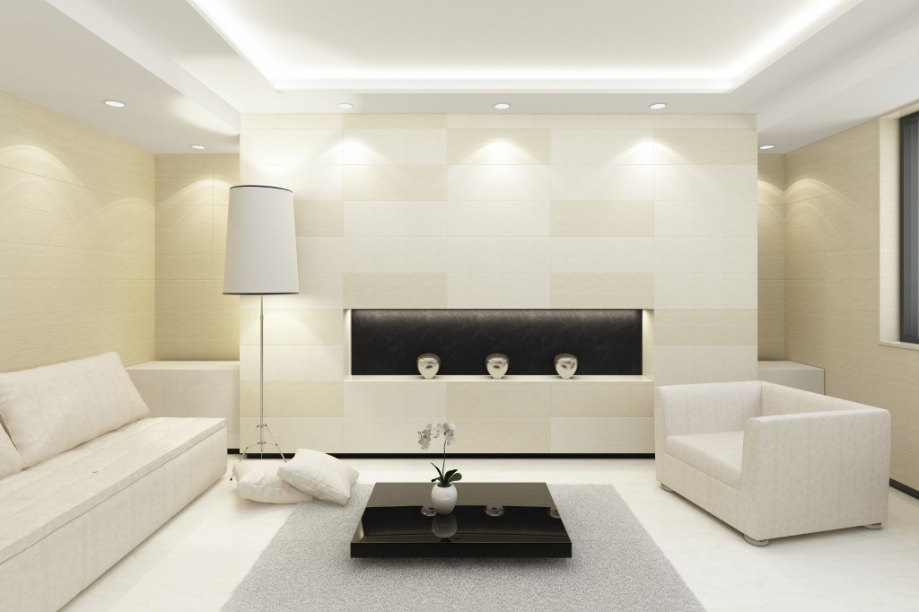 Luxury Living Room - Stock Image