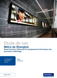 Equiper les panneaux d'affichage du métro de Shangai