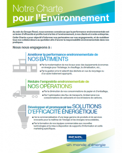 Charte pour l'environnement